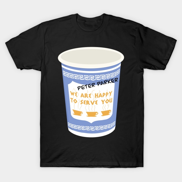 Peter Parker Cup T-Shirt by KelseyStryds